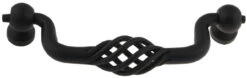 Liberty 3-3/4" Forged Iron Collection Bird Cage Bail Pull Flat Black