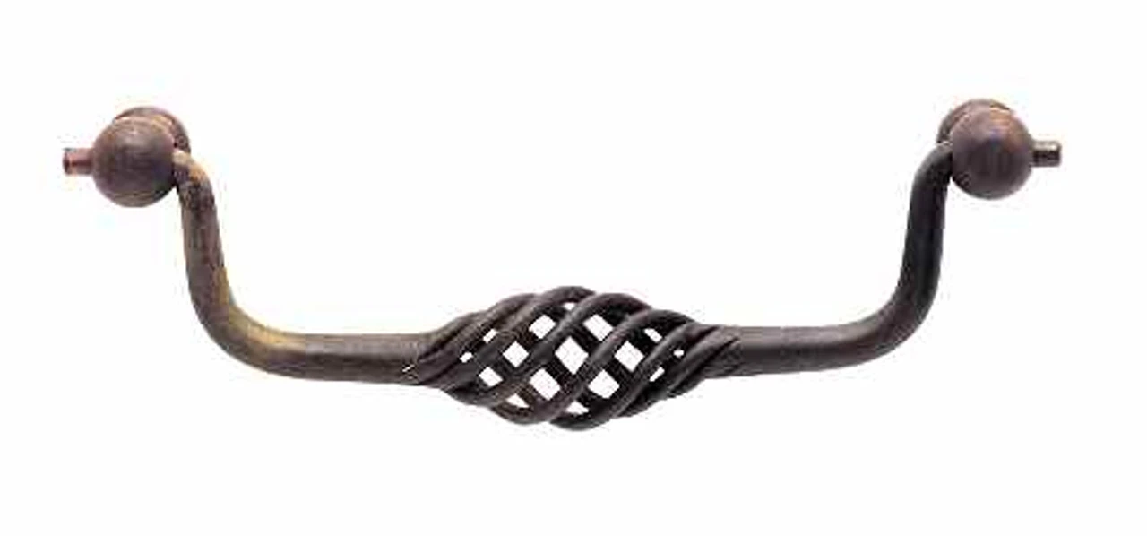Liberty 5" Bird Cage Bail Pull Rust Finish 1 Liberty 5" Bird Cage Bail Pull Rust Finish