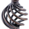 1-1/2" Bird Cage Knob Antique Copper