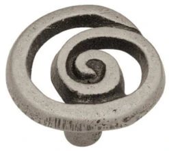 Liberty 1-3/8" Rustic Swirl Knob Pewter
