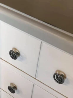 Liberty 1-3/8" Rustic Swirl Knob Pewter -D'Lawless Hardware Shop rustic pewter swirl knob 35mm 54 78694.1657740775