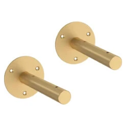 Liberty 2 Piece Decorative Pipe Style Bracket Brushed Brass