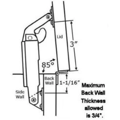 Safety Lid Support Lift & Stay 30-60 Pounds - Distressed Iron Finish C695-AC 7 Safety Lid Support Lift & Stay 30-60 Pounds - Distressed Iron Finish C695-AC -D'Lawless Hardware Shop safety lid support balancing 30 60 pounds dark distressed bronze 28 73962.1661357100