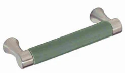 Liberty 3" Sage Ceramic Insert Pull Brushed Satin Pewter