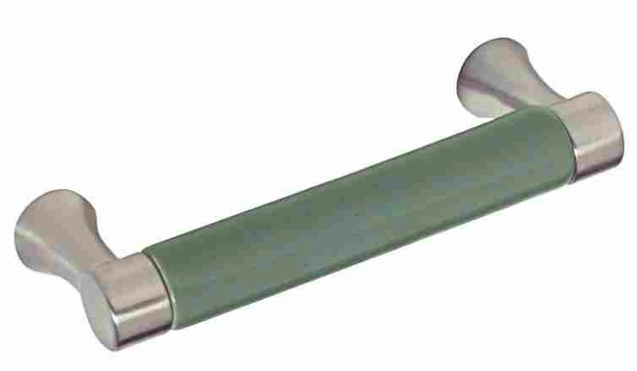 Liberty 3" Sage Ceramic Insert Pull Brushed Satin Pewter 1 Liberty 3" Sage Ceramic Insert Pull Brushed Satin Pewter