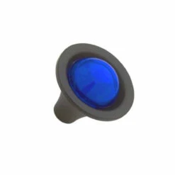 Liberty 1-1/4" Glass Knob Sapphire And Black