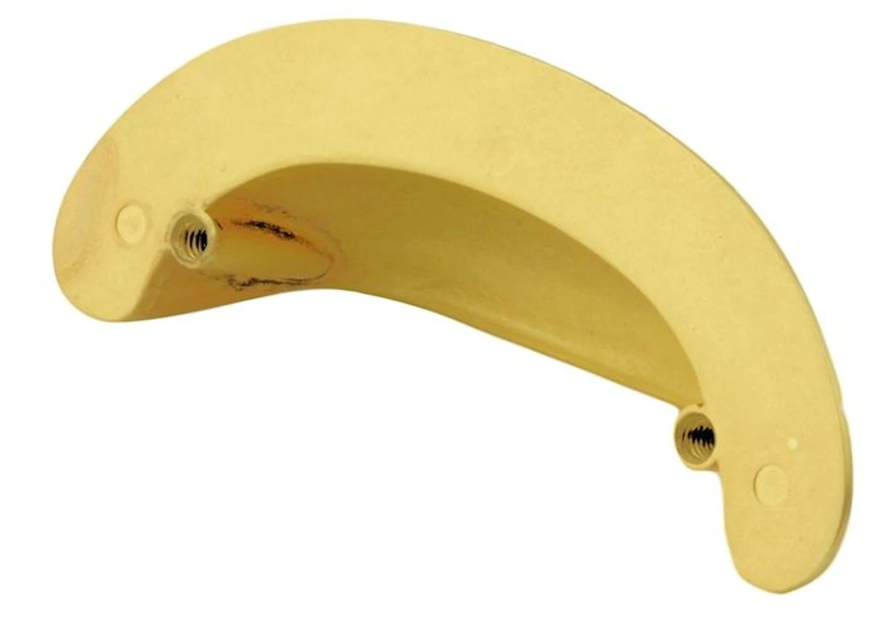 2-1/2" Baroque Scroll Work Cup Pull Satin Brass 9 2-1/2" Baroque Scroll Work Cup Pull Satin Brass - Image 9