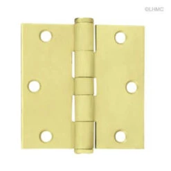Liberty Satin Brass Hinge - 3-1/2" - Square Corner - Full Mortise LQ-HN0039G-SB-U