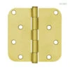 Liberty Satin Brass Hinge - 4" 5/8" Radius - Round Corner LQ-HN0012G-SB-U