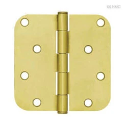 Liberty Satin Brass Hinge - 4" 5/8" Radius - Round Corner LQ-HN0012G-SB-U
