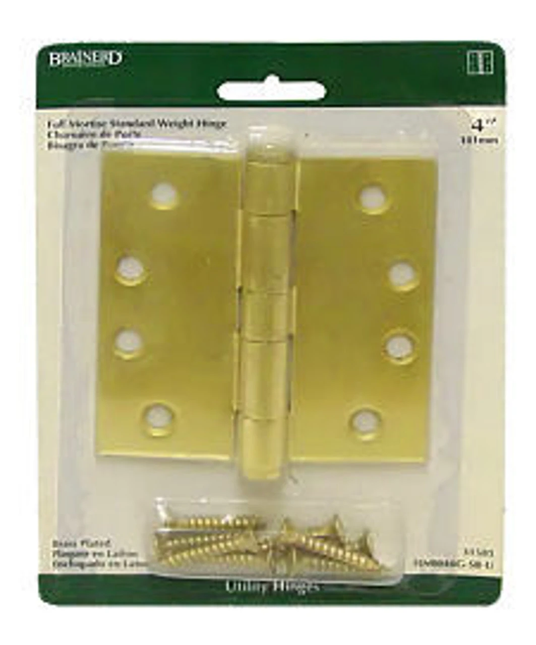 Liberty Satin Brass Hinge - 4" - Square Corner - Full Mortise LQ-HN0040G-SB-U 2 Liberty Satin Brass Hinge - 4" - Square Corner - Full Mortise LQ-HN0040G-SB-U - Image 2