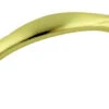 Amerock 3" Natural Elegance Leaf Pull Satin Brass