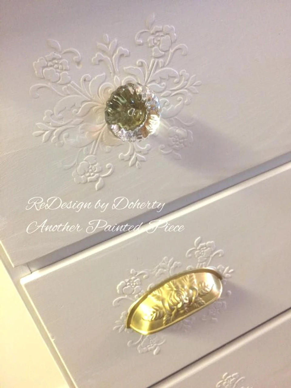 3-3/4" Old Rose Pattern Cup Pull Satin Brass 20 3-3/4" Old Rose Pattern Cup Pull Satin Brass - Image 20