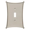 Liberty Bellaire Decorative Single Switch Plate, Satin Nickel W23365-SN-U