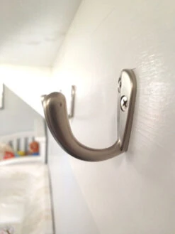 Satin Nickel Hook - 1 1/2" H24-H679SN -D'Lawless Hardware Shop satin nickel hooks 1 35669.1660143654