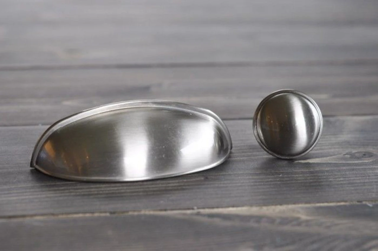 Liberty 1-7/16" Round Knob Brushed Satin Nickel 4 Liberty 1-7/16" Round Knob Brushed Satin Nickel - Image 4