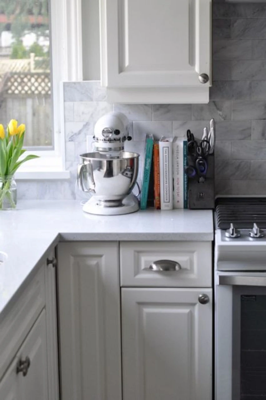 Liberty 1-7/16" Round Knob Brushed Satin Nickel 5 Liberty 1-7/16" Round Knob Brushed Satin Nickel - Image 5