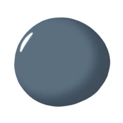 Liberty 1-1/4" Blue-Grey Flower On White Ceramic Knob Satin Nickel -D'Lawless Hardware Shop satin nickel knob teal petal ceramic center lq pbf650y b c 37 32069.1643140338