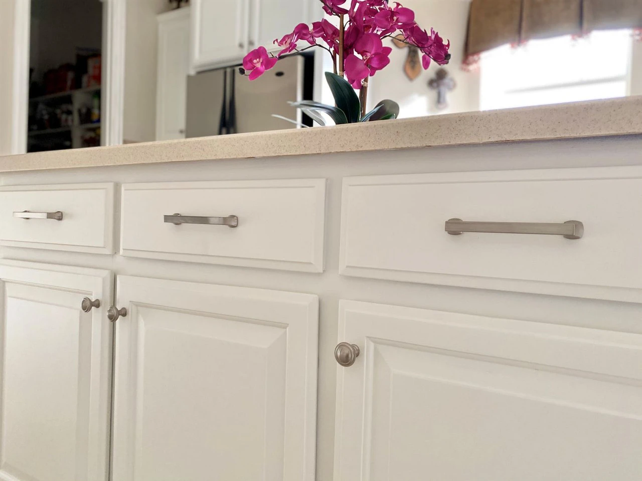 Liberty 1-1/4" Capital Knob Satin Nickel 3 Liberty 1-1/4" Capital Knob Satin Nickel - Image 3