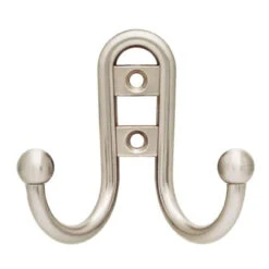 (4 Pack) Satin Nickel Storage/Utility Coat Hook