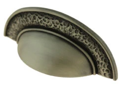 Liberty 3" Hammered Cup Pull Brushed Satin Pewter
