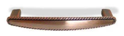Liberty 3-3/4" Rope Edge Pull Brushed Satin Red Antique