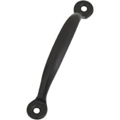 4" Front Mount Screen Door Pull Satin Black