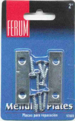 Liberty Set Of Four 2" X 1/2" Mending Plates With Screws LQ-B56520G-ZP-U