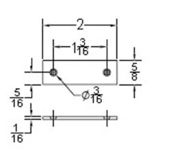 Liberty Set Of Four 2" X 1/2" Mending Plates With Screws LQ-B56520G-ZP-U -D'Lawless Hardware Shop set of four 2 x 1 2 mending plates with screws lq b56520g zp u 4 87909.1661356295
