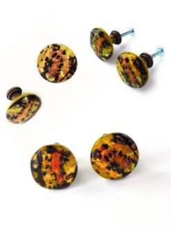 Knob Or Pull Making Base - Venetian Bronze -16x16mm 9 Knob Or Pull Making Base - Venetian Bronze -16x16mm -D'Lawless Hardware Shop set of fused glass knobs 1 82521.1660589893