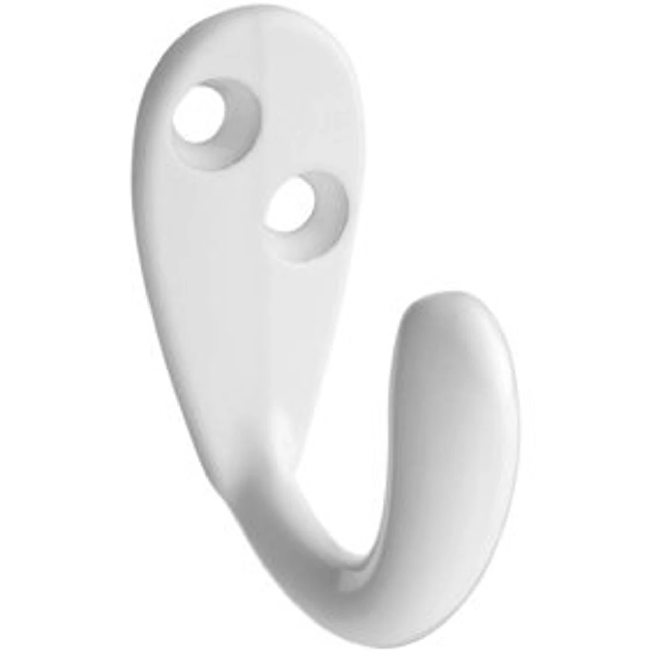 Single Prong Coat Hook 1-1/2" White DL-H679-WT 1 Single Prong Coat Hook 1-1/2" White DL-H679-WT