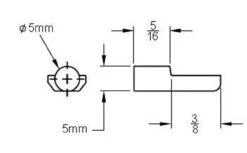 Shelf Support - Brass Plated - 5mm S21-C710-5BP -D'Lawless Hardware Shop shelf support brass plated 5mm s21 c710 5bp 4 25546.1661357742