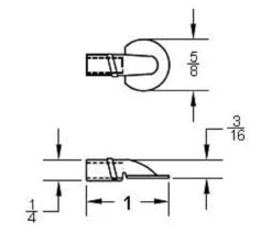 Shelf Support Hollow Steel Brass Plated S21-C711-8BP -D'Lawless Hardware Shop shelf support hollow steel brass plated s21 c711 8bp 4 44317.1661357667
