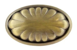 Liberty 1-1/2" Shell Design Knob Antique Brass