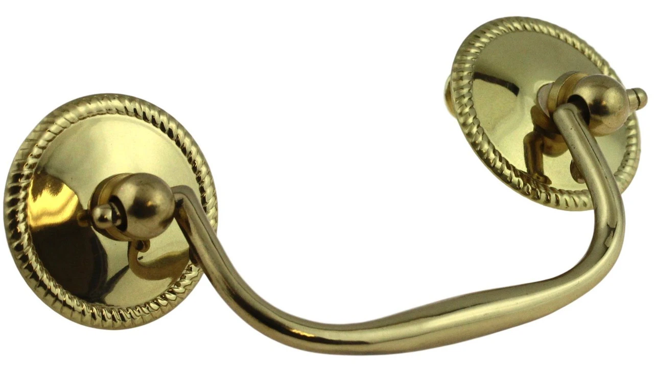 3" Sheraton Rope Design Bail Pull Solid Brass 1 3" Sheraton Rope Design Bail Pull Solid Brass