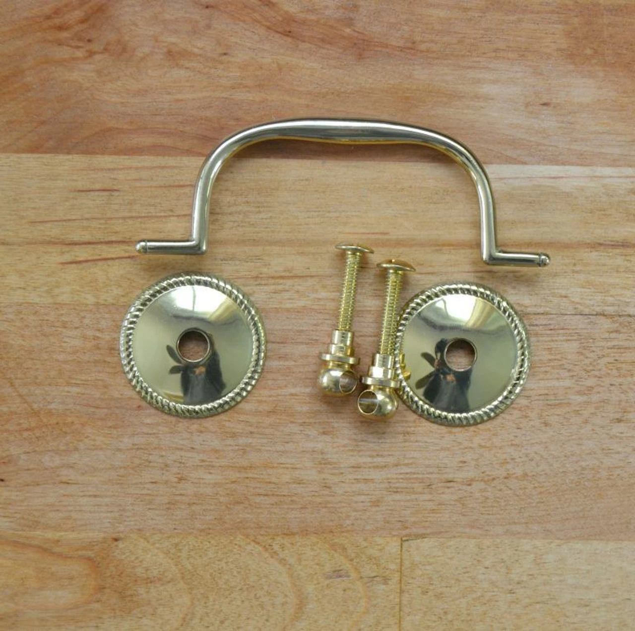 3" Sheraton Rope Design Bail Pull Solid Brass 3 3" Sheraton Rope Design Bail Pull Solid Brass - Image 3