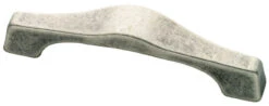 Liberty 3-3/4" Rustic Curved Pull Old Silver