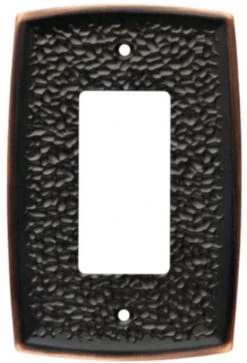 Liberty Single Decorator Wall Plate - Hammered Bronze (144034)