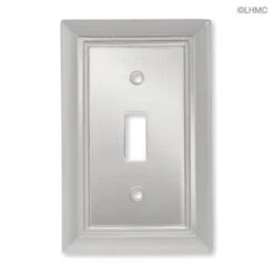 Liberty Single Switch Architectural Polished Chrome Wall Plate L-126301