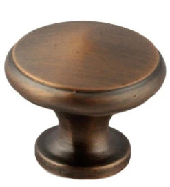 Liberty 1" Small Knob Red Antique Copper