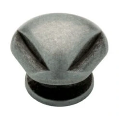 7/8" Mission Triangle Knob Antique Pewter