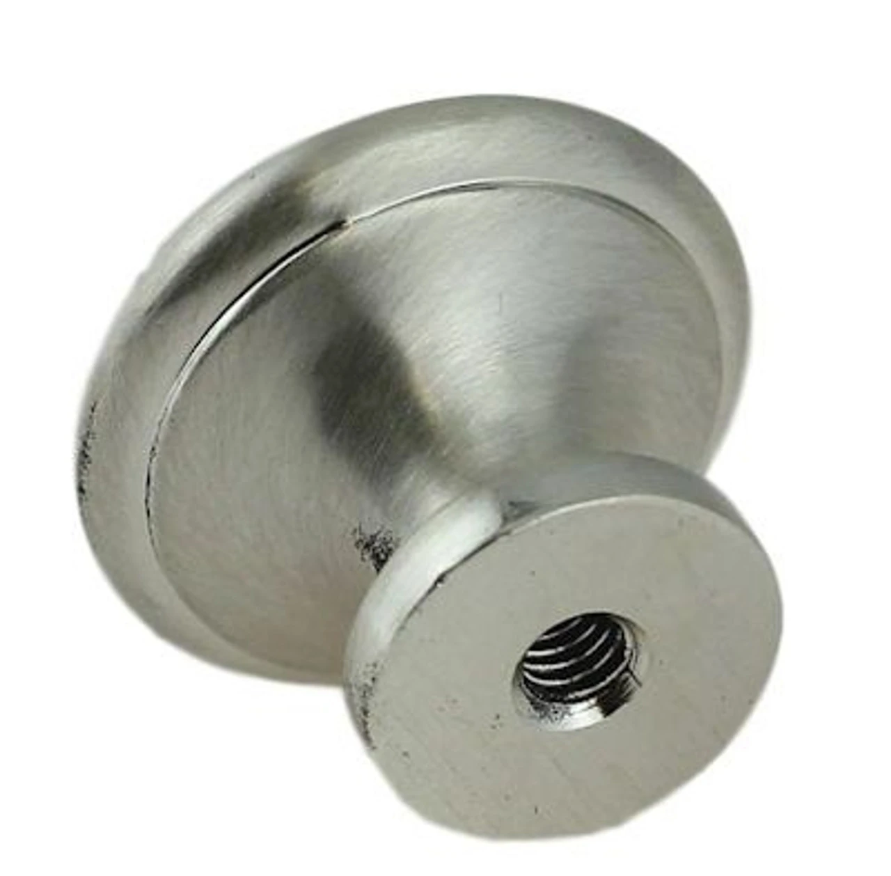 Liberty 1" Small Flat Top Knob Brushed Satin Silver 3 Liberty 1" Small Flat Top Knob Brushed Satin Silver - Image 3