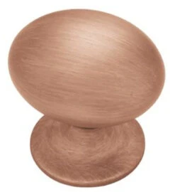 Liberty 1" Fusilli Football Knob Red Antique Copper Low Sheen