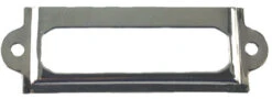 Small Nickel Plated Label Holder - 2 3/8" DL-C1422-NP