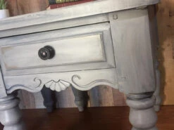 Liberty 1-1/4" Beaded Knob With Backplate Satin Red Antique Copper -D'Lawless Hardware Shop small table makeover 1 98026.1657732034