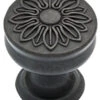 Liberty 1-1/4" Floral Knob Soft Iron