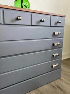 Liberty 3" Warm Industrial Cup Pull Heirloom Silver -D'Lawless Hardware Shop soft iron cup pulls 35783.1697626200