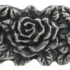3-3/4" Rose Bud Pull Solid Antique Pewter