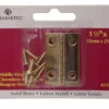 Liberty Solid Brass Butt Hinge Pair (2) 1 1/2" X 1" & Screws LQ-6150XC