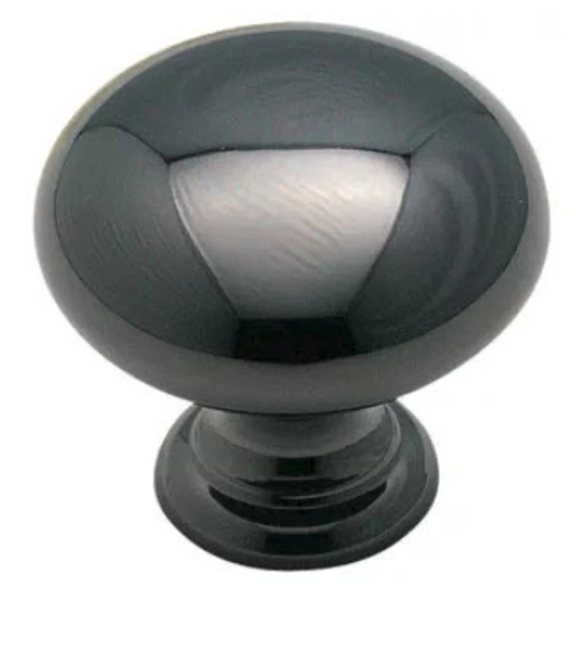 1-1/4" Solid Brass Knob Brushed Black Nickel 1 1-1/4" Solid Brass Knob Brushed Black Nickel